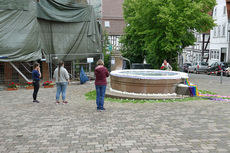 Bluemteppich auf dem Naumburegr Marktplatz (Foto: Karl-Franz Thiede)